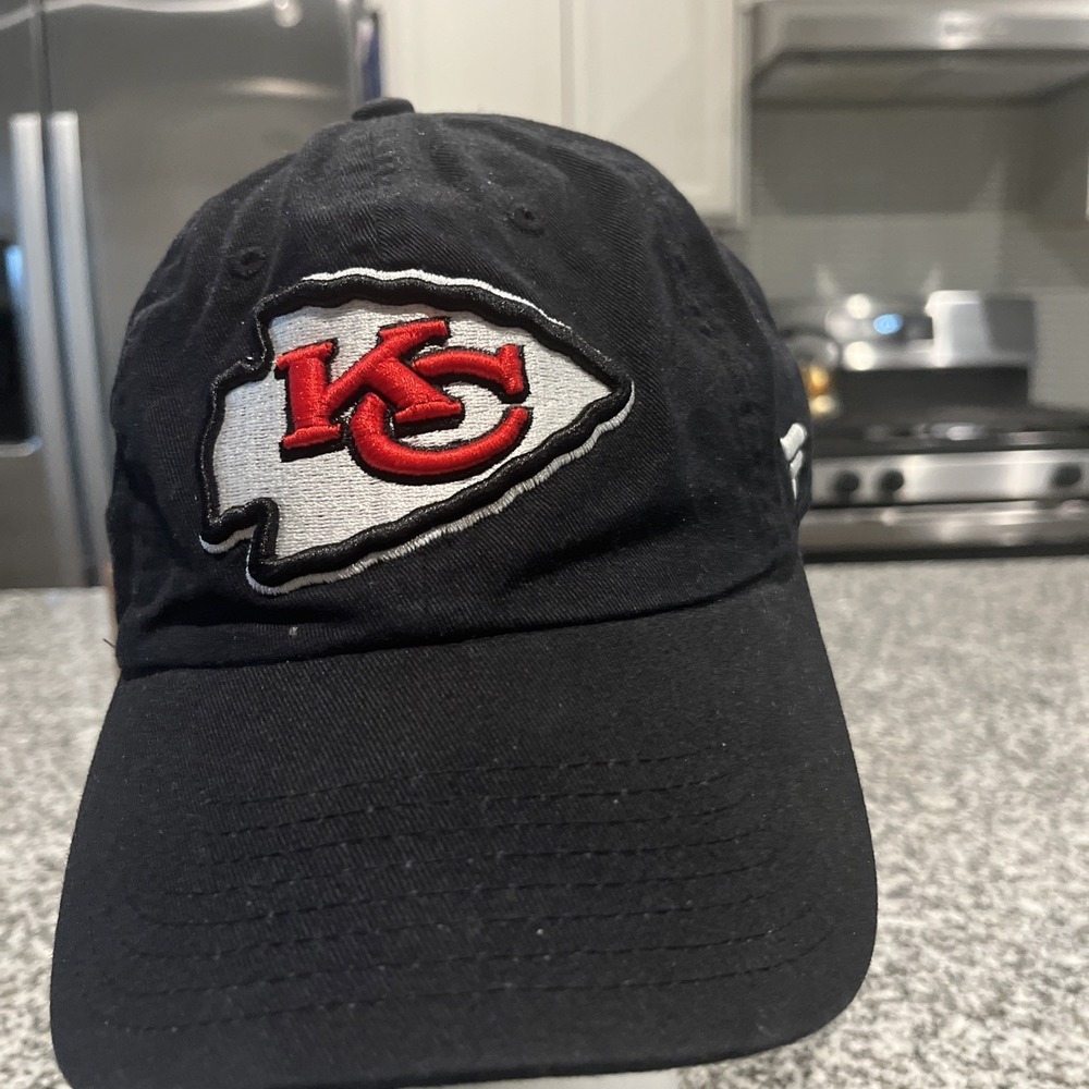 Kansas City Chiefs Fanatics Hat Black Adjustable NFL Football Dad Cap Arrowhead